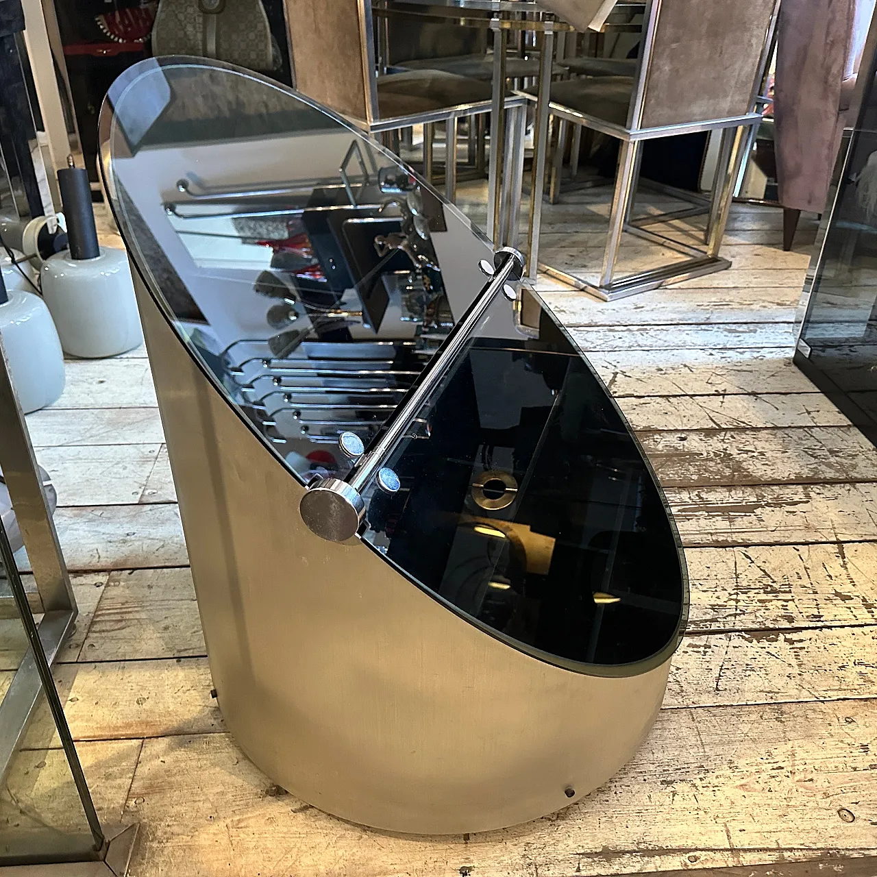 Bar cart by Claudio Salocchi for Luigi Sormani, 1970s 2