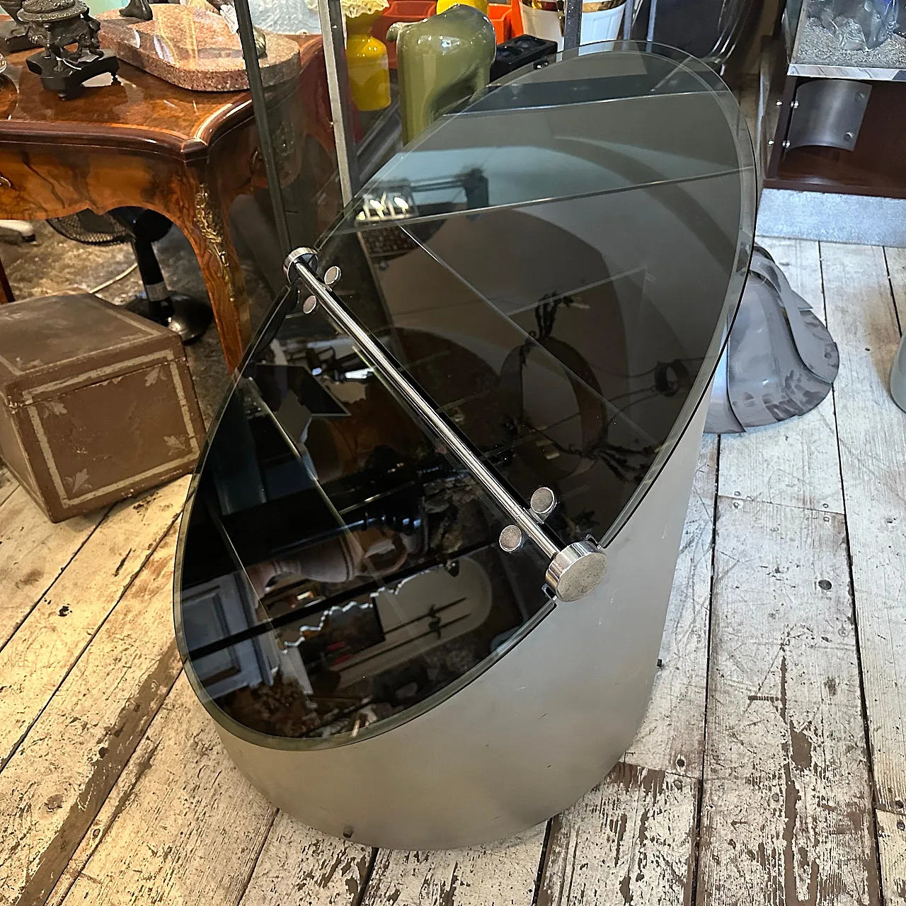 Bar cart by Claudio Salocchi for Luigi Sormani, 1970s 9