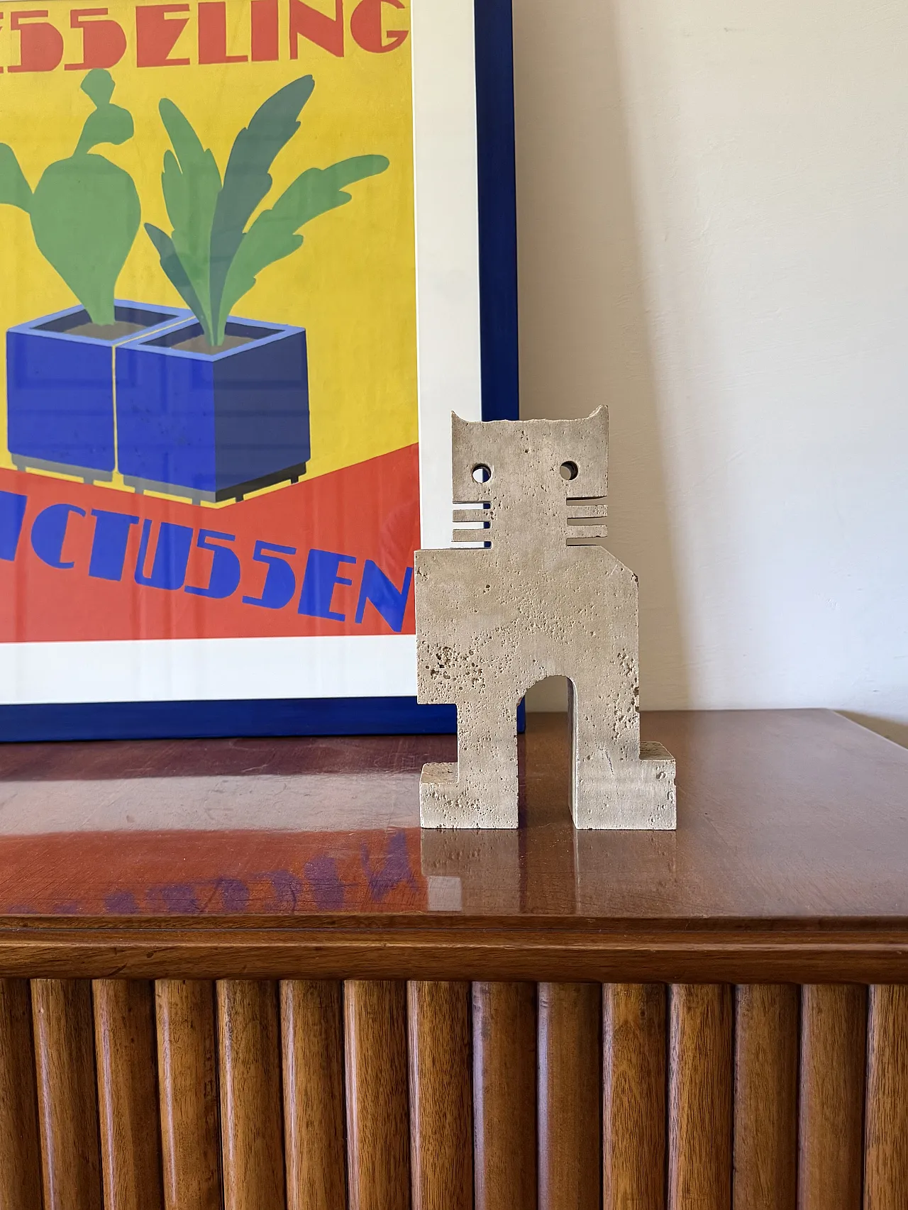 Scultura di gatto di Enzo Mari per F.lli Mannelli, anni '70 2