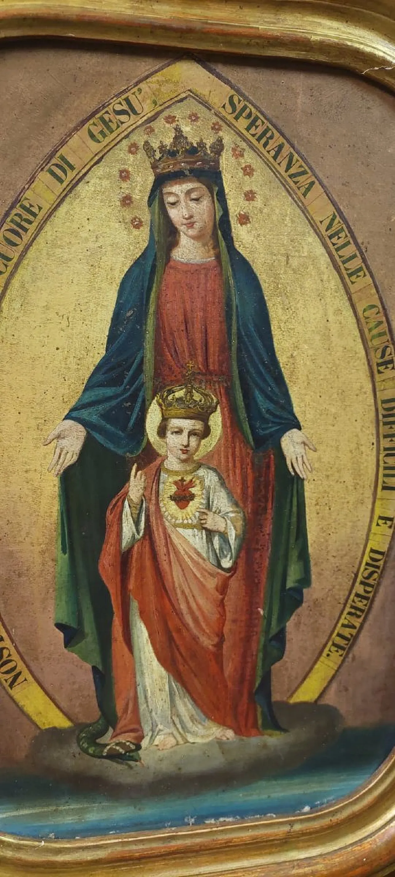 Our Lady of the Sacred Heart of Jesus, oil on canvas, 19th century 4