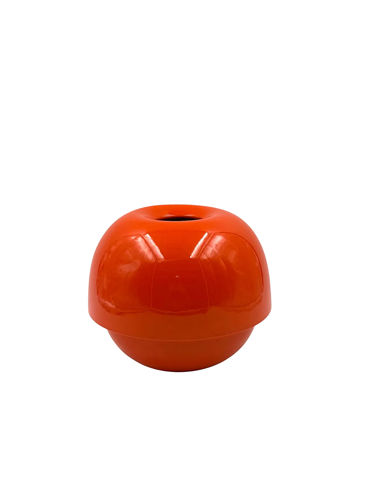 Space Age Orange Ceramic Vase, Sicart Italy approx. 1970 10