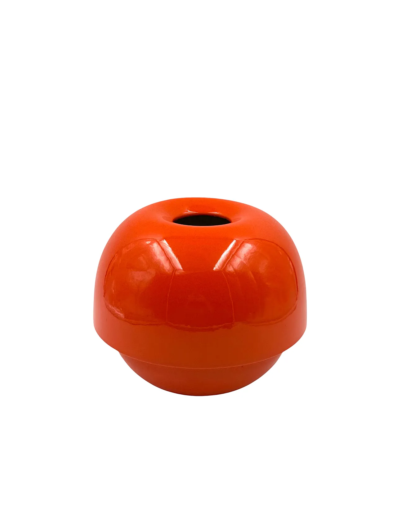Space Age Orange Ceramic Vase, Sicart Italy approx. 1970 11
