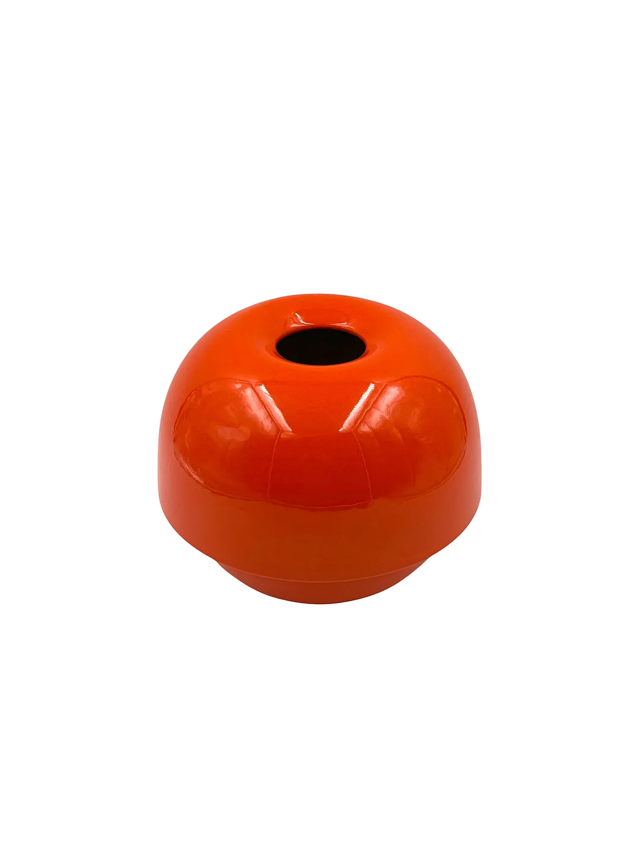 Space Age Orange Ceramic Vase, Sicart Italy approx. 1970 12