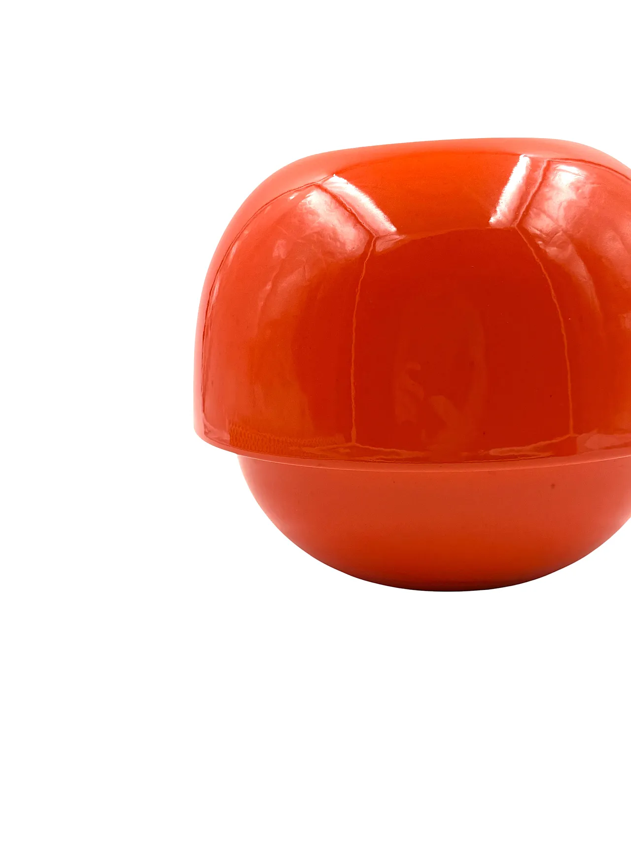 Space Age Orange Ceramic Vase, Sicart Italy approx. 1970 14