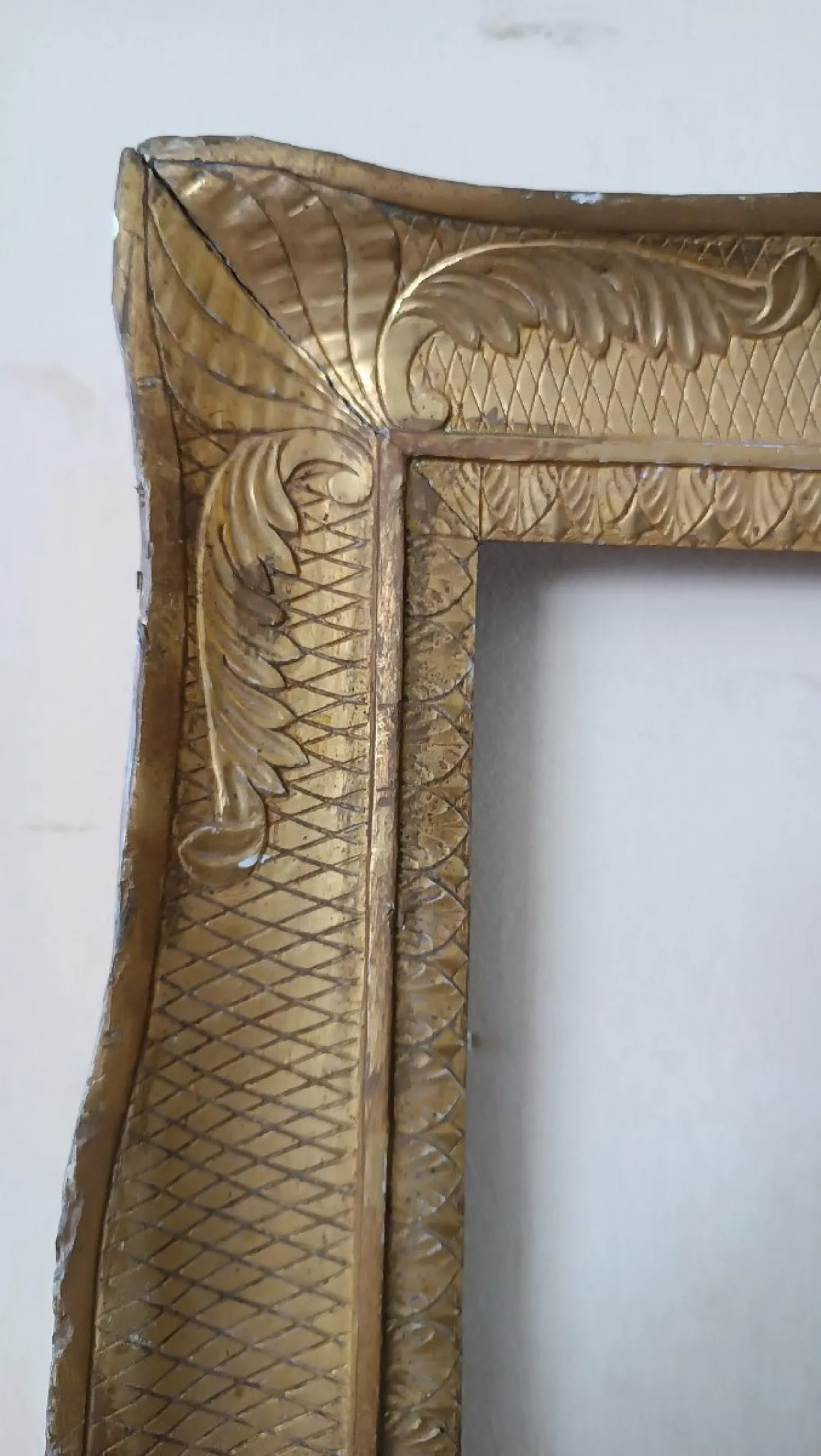 Antique gilded wooden picture frame, early 19th century 3