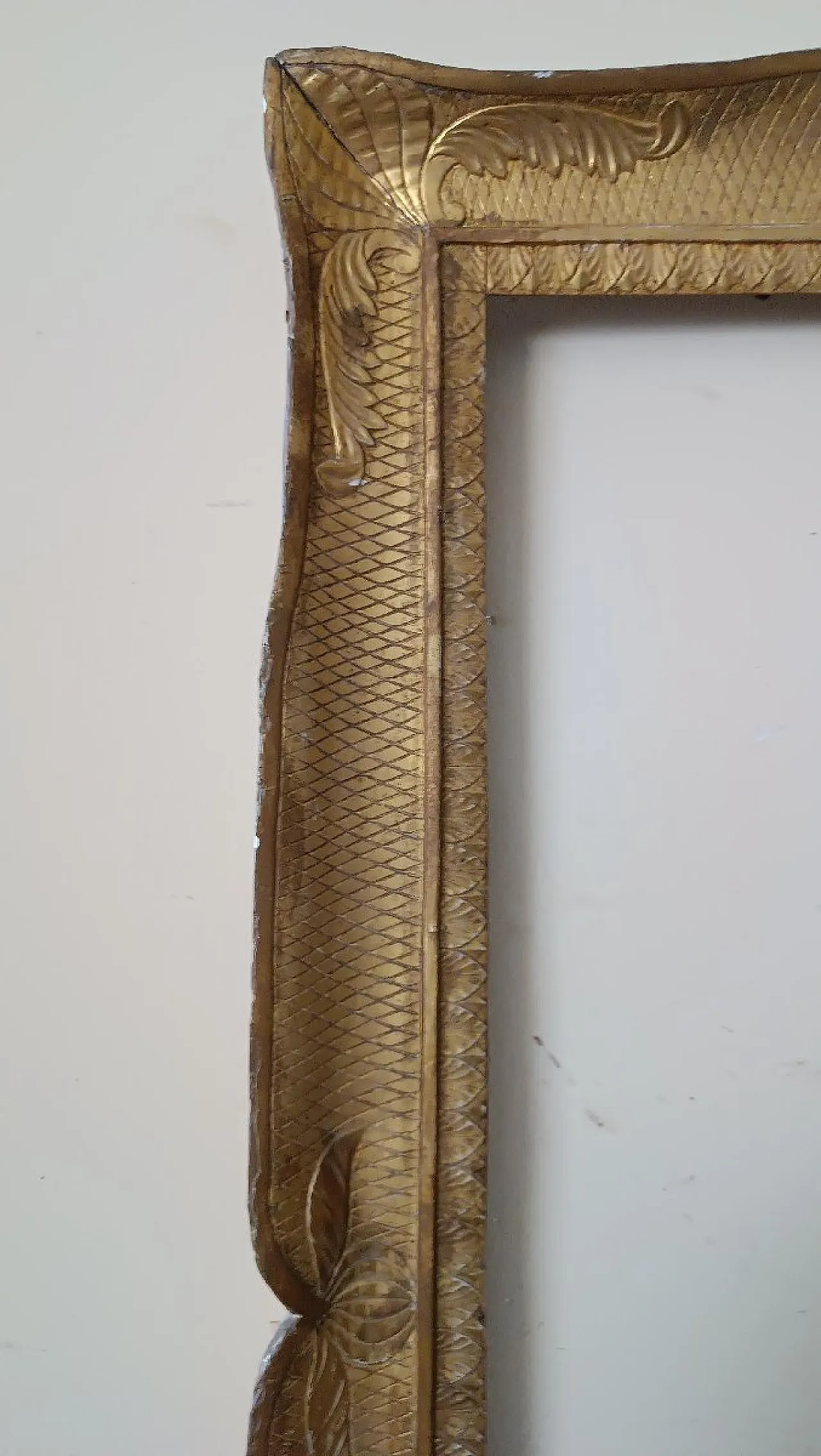 Antique gilded wooden picture frame, early 19th century 8