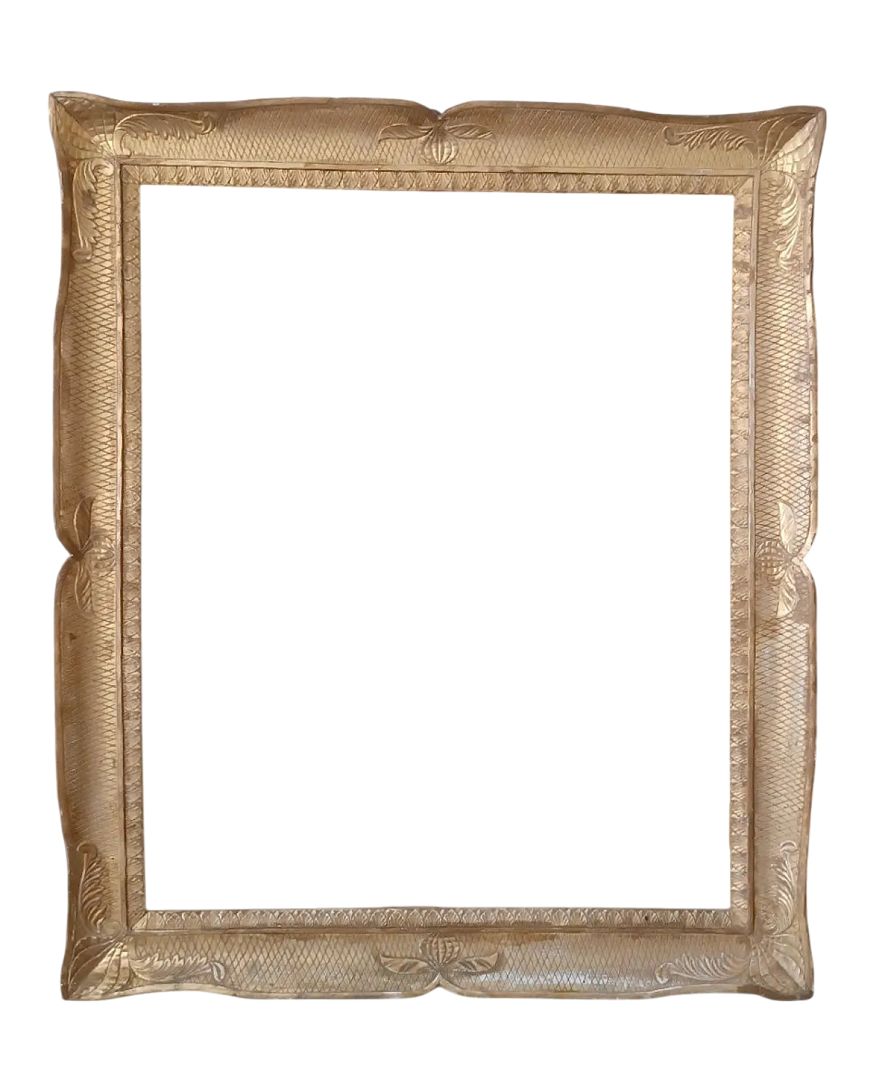 Antique gilded wooden picture frame, early 19th century 13
