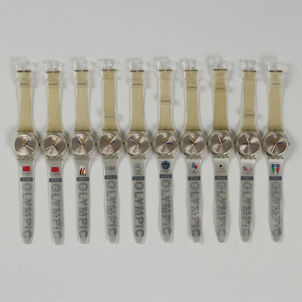 10 Orologi Swatch Olympic Team, anni '90 1