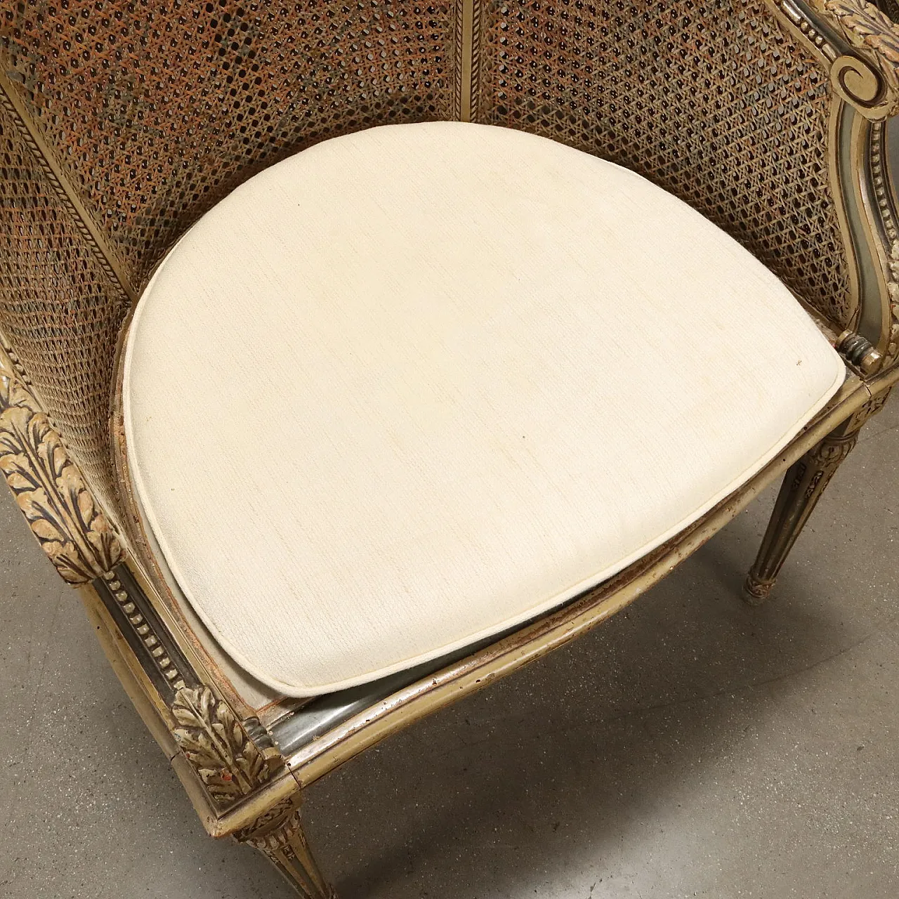 Poltroncine in stile Neoclassico paglia di Vienna, '900 8