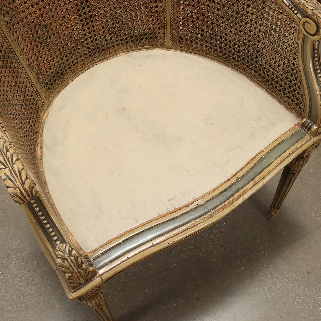 Poltroncine in stile Neoclassico paglia di Vienna, '900 9