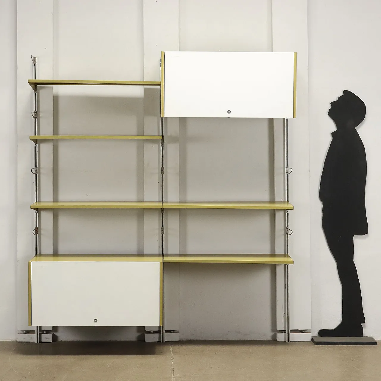 Libreria CSS in metallo di George Nelson per ICF De Padova, anni '60 2