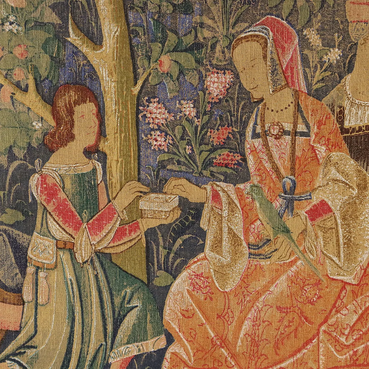 Tapestry reproduction of the Fêtes Galantes, 20th century 4