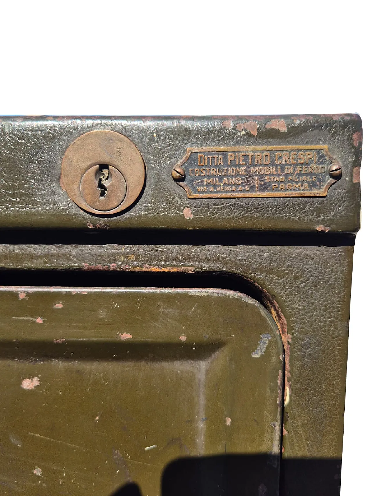 Vintage iron industrial filing erga 1940s - Pietro CR company 8