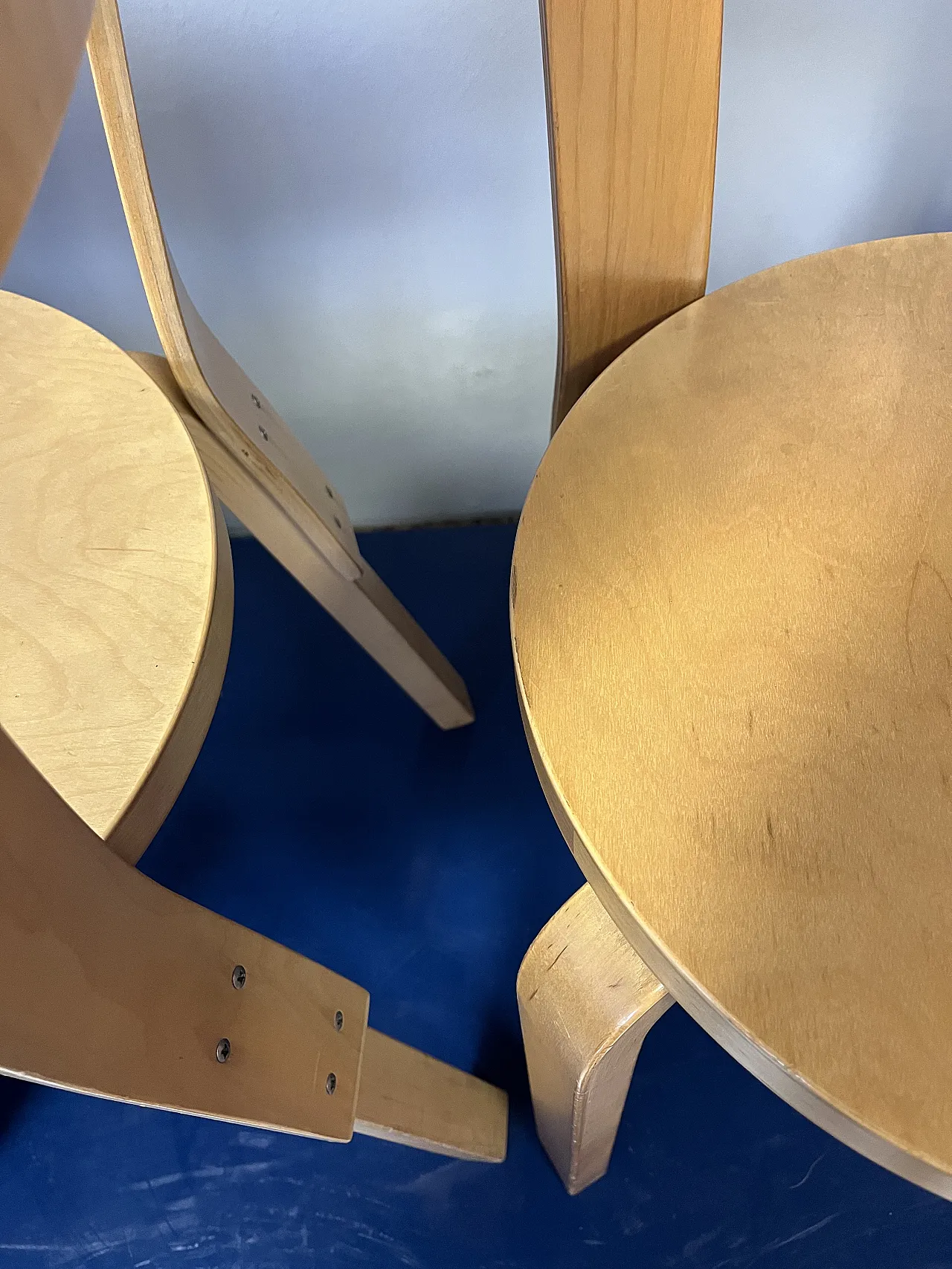 Coppia di sedie 66 di alvar aalto per Artek, anni '80 5