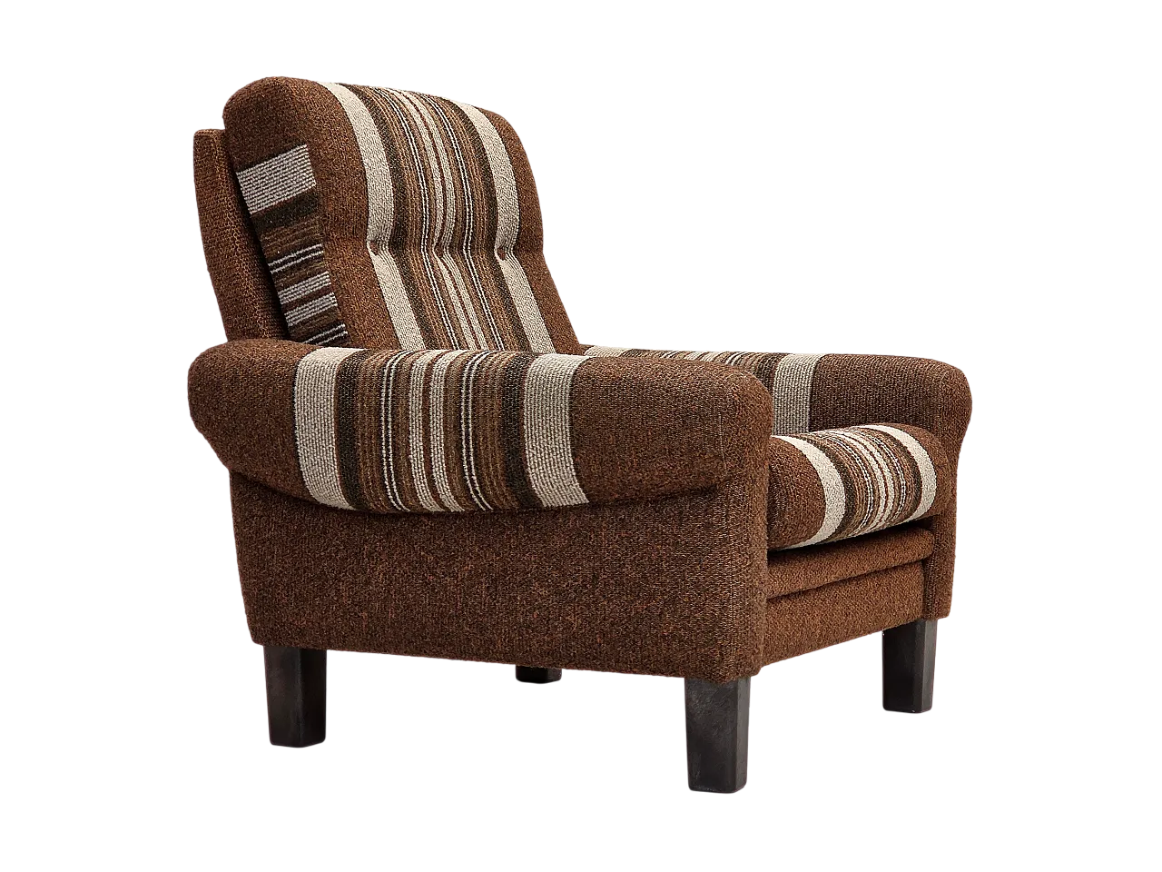 Danish club chair with original wool upholstery, 1970s 22