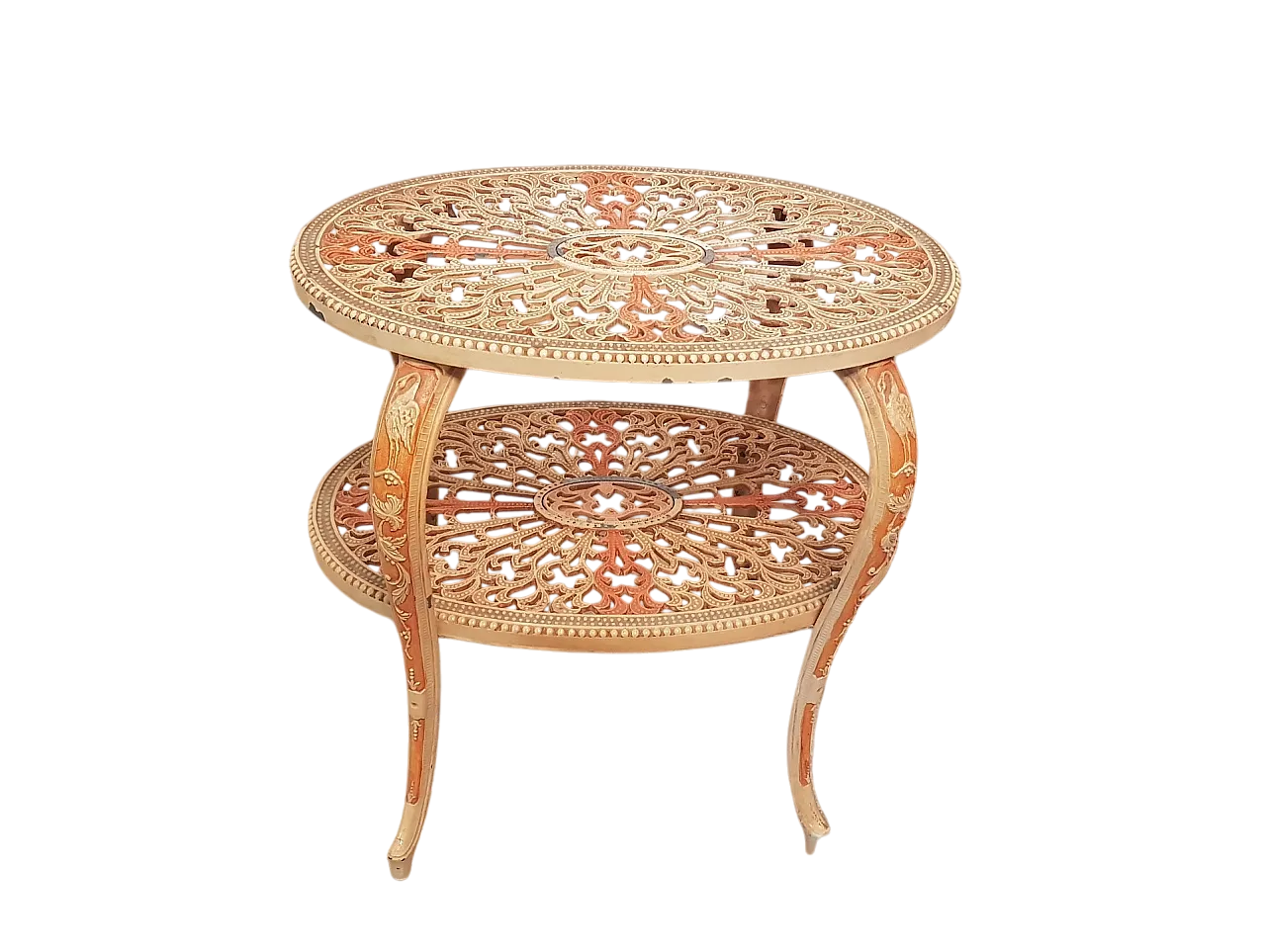 Tavolino d'appoggio in metallo smaltato, anni '40 8