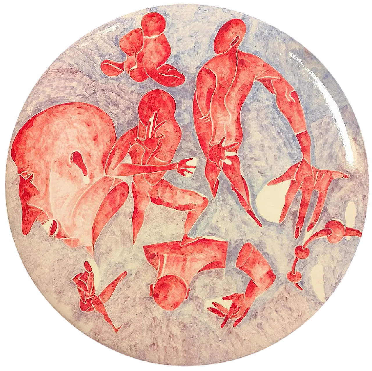 GRANDE Piatto in ceramica di Massimo BIAGI MIRADARIO, 2009 ITALIA 7