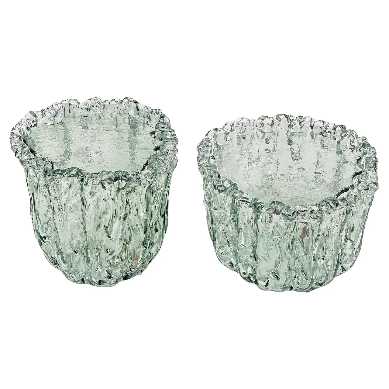 Coppia di tavolini in vetro di Murano di Tokujin Yos, anni 2000 1