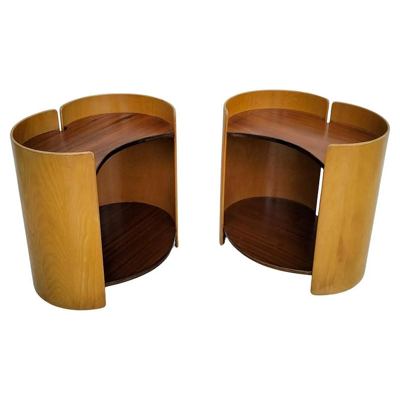 Pair of Gea side tables by Kazuhide Takahama for Gavina, 1960s 1