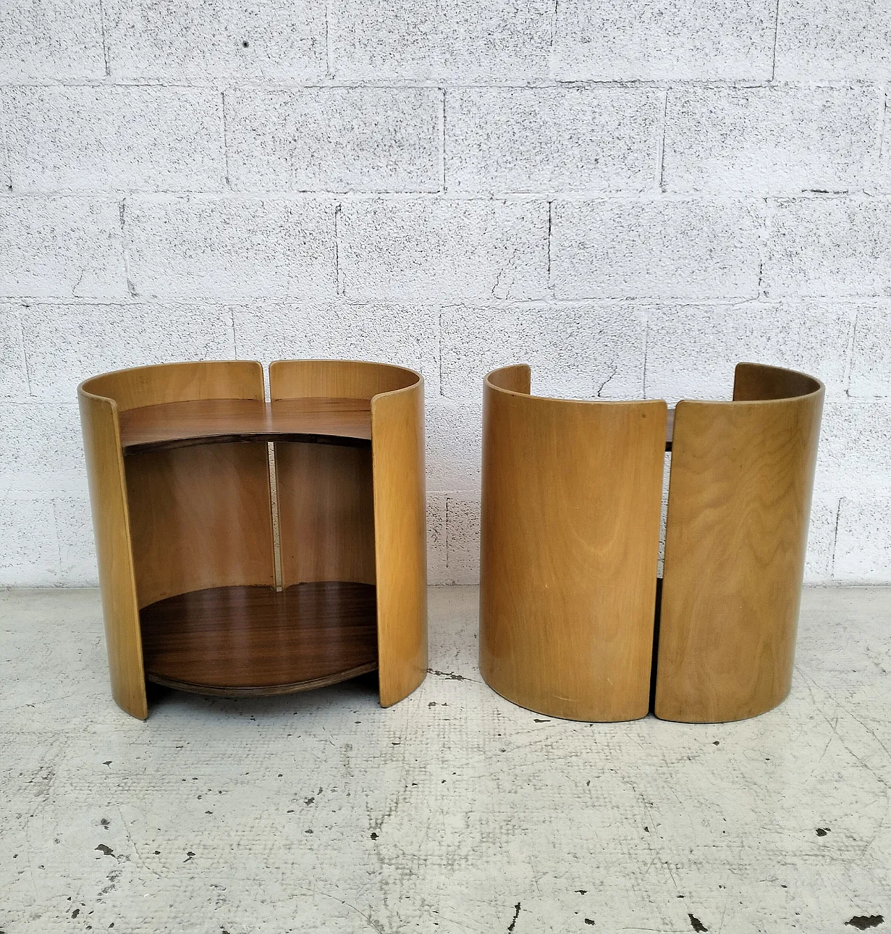 Pair of Gea side tables by Kazuhide Takahama for Gavina, 1960s 5