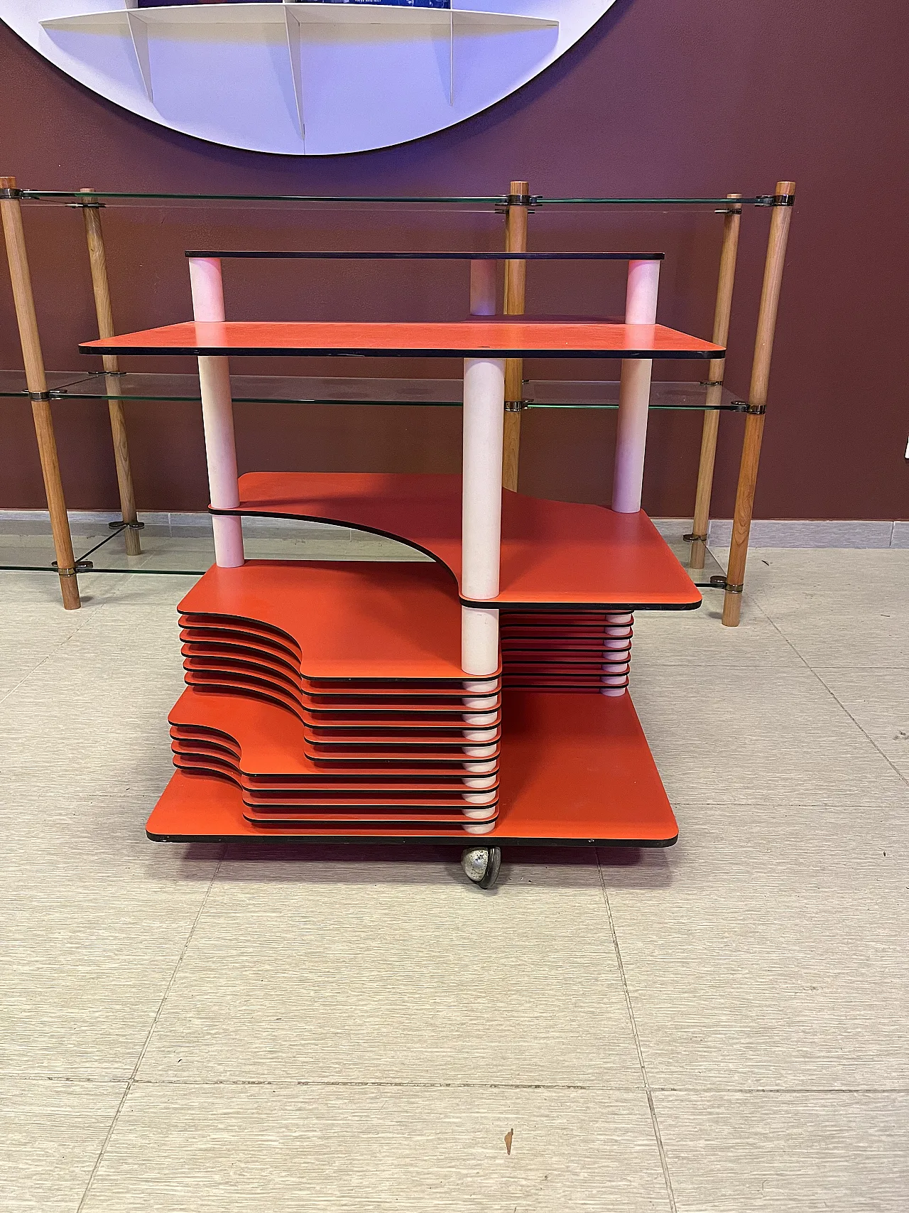 carrello musica joe colombo per la rinascente 1968 1