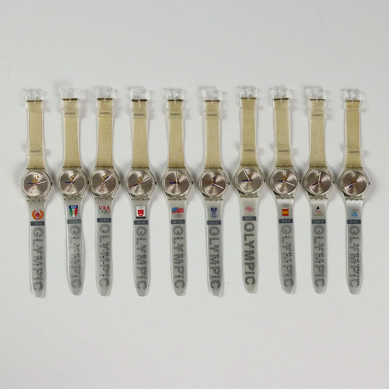 10 Orologi Swatch Olympic Team, anni '90 1
