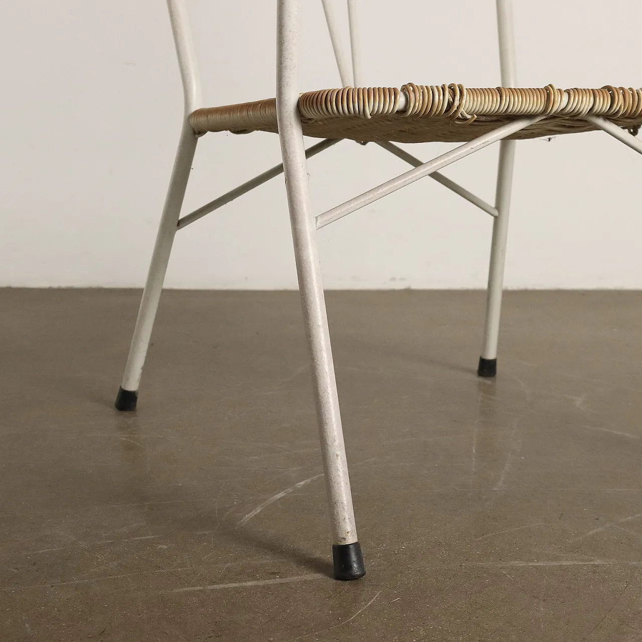 4 Sedie da giardino in plastico e ferro smaltato, anni '60 6