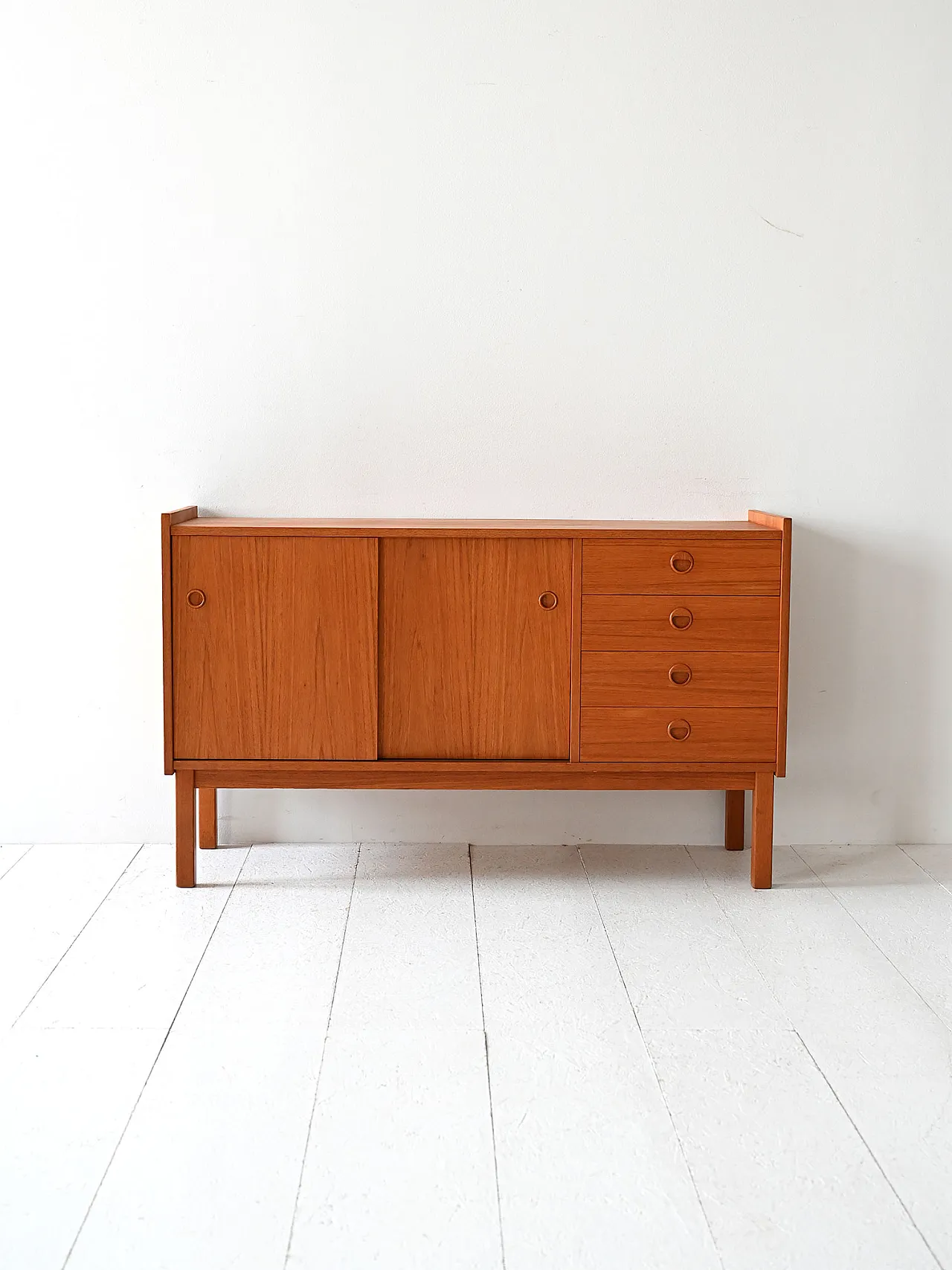 Credenza scandinava in teak, anni '60 2