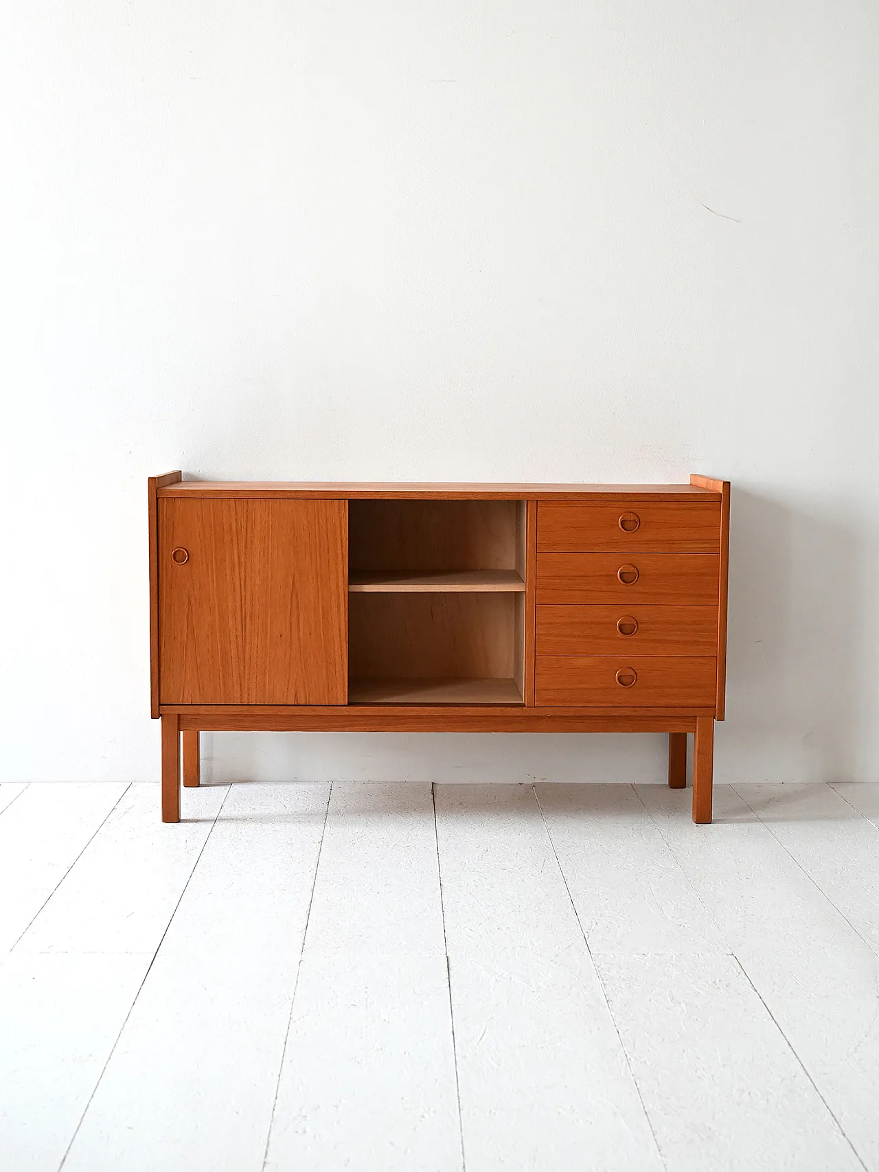 Credenza scandinava in teak, anni '60 4