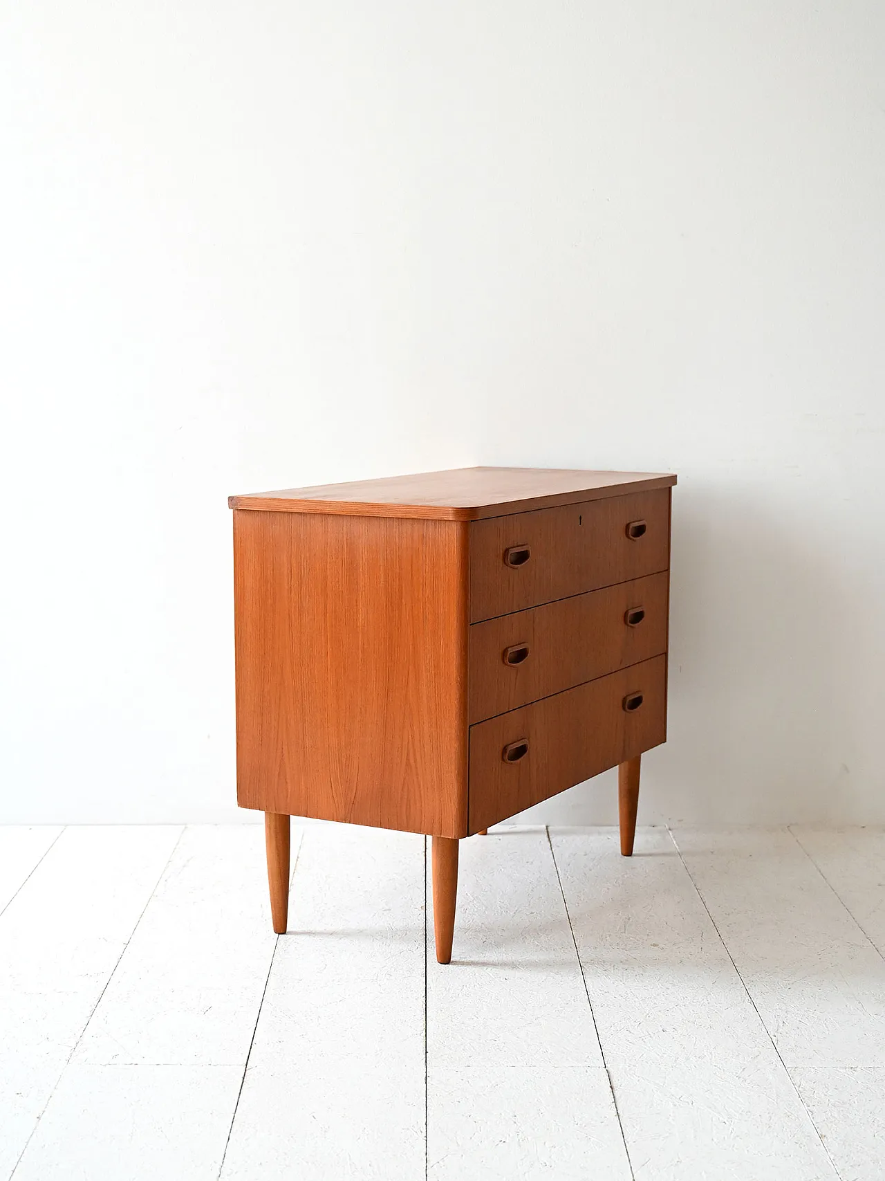 Cassettiera scandinava in teak anni ’60 3