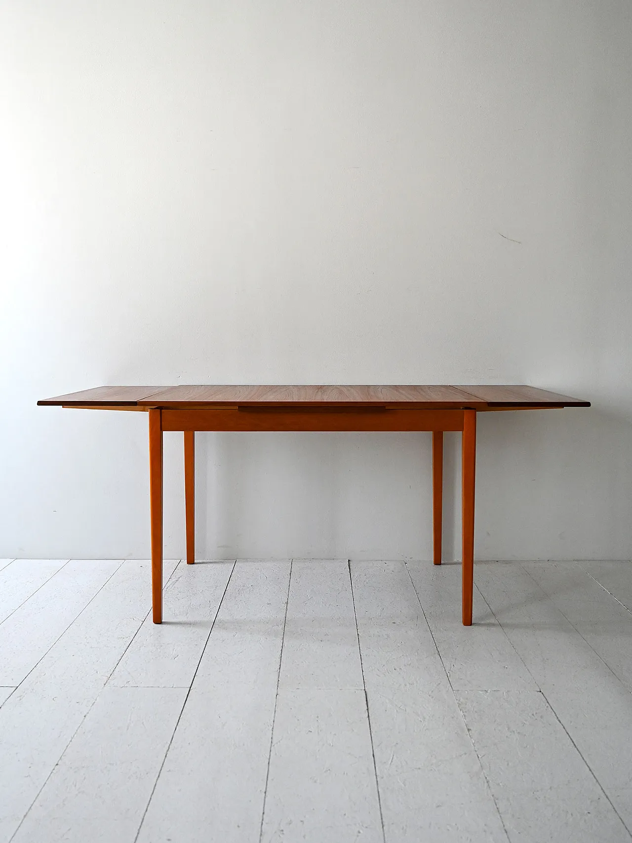 Scandinavian table in Teak and oak, 50s 2