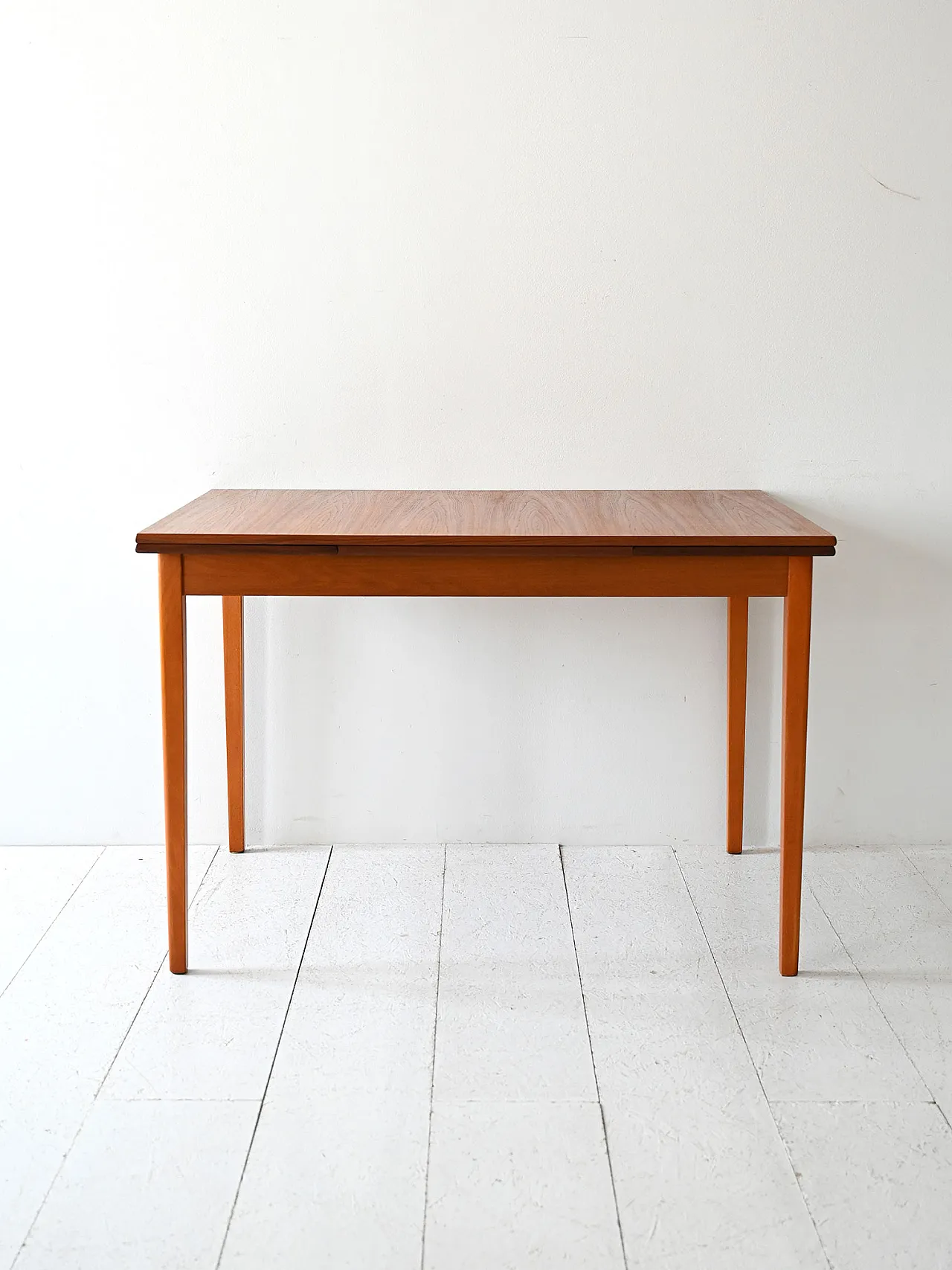 Scandinavian table in Teak and oak, 50s 4
