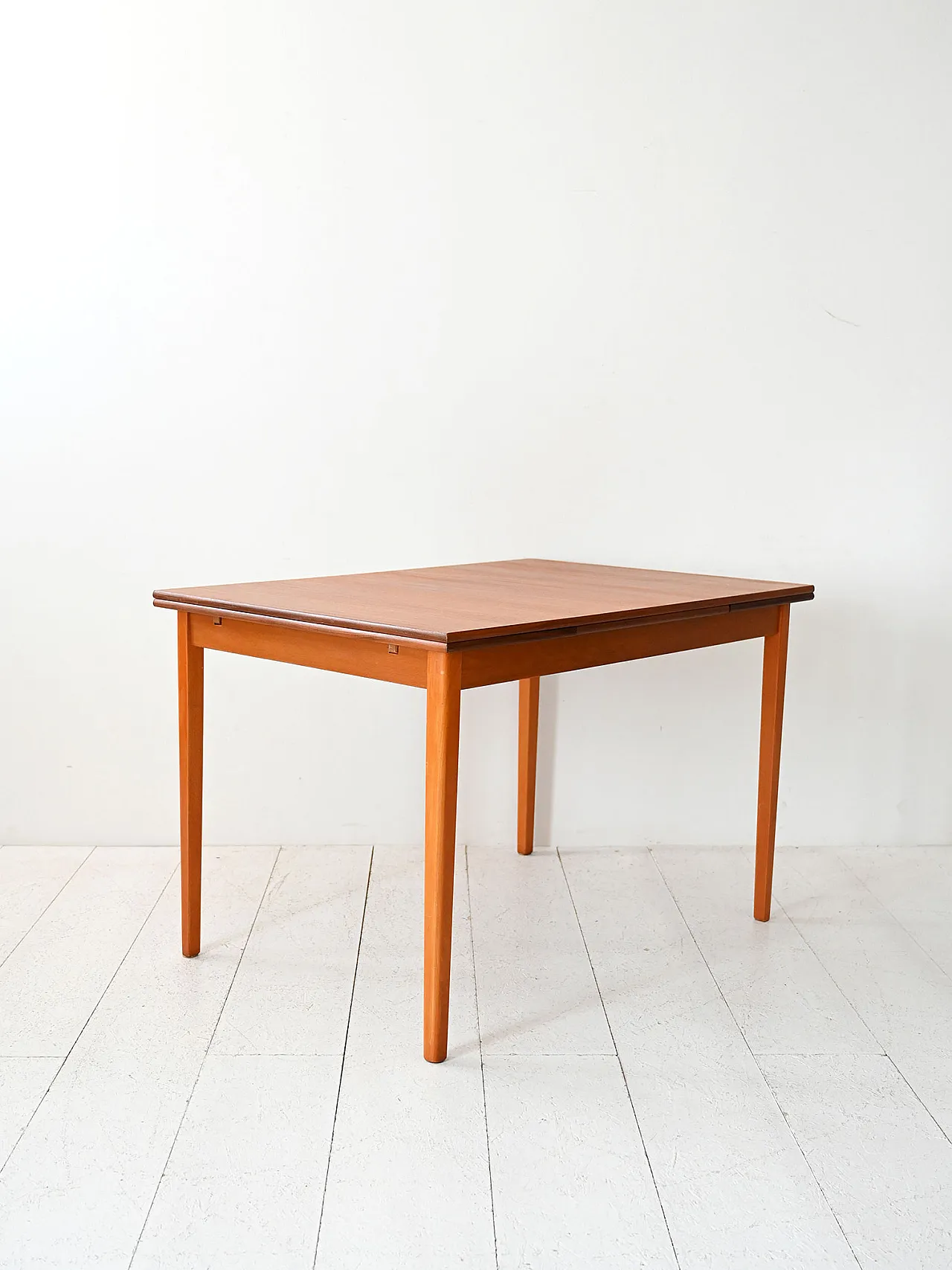 Scandinavian table in Teak and oak, 50s 5