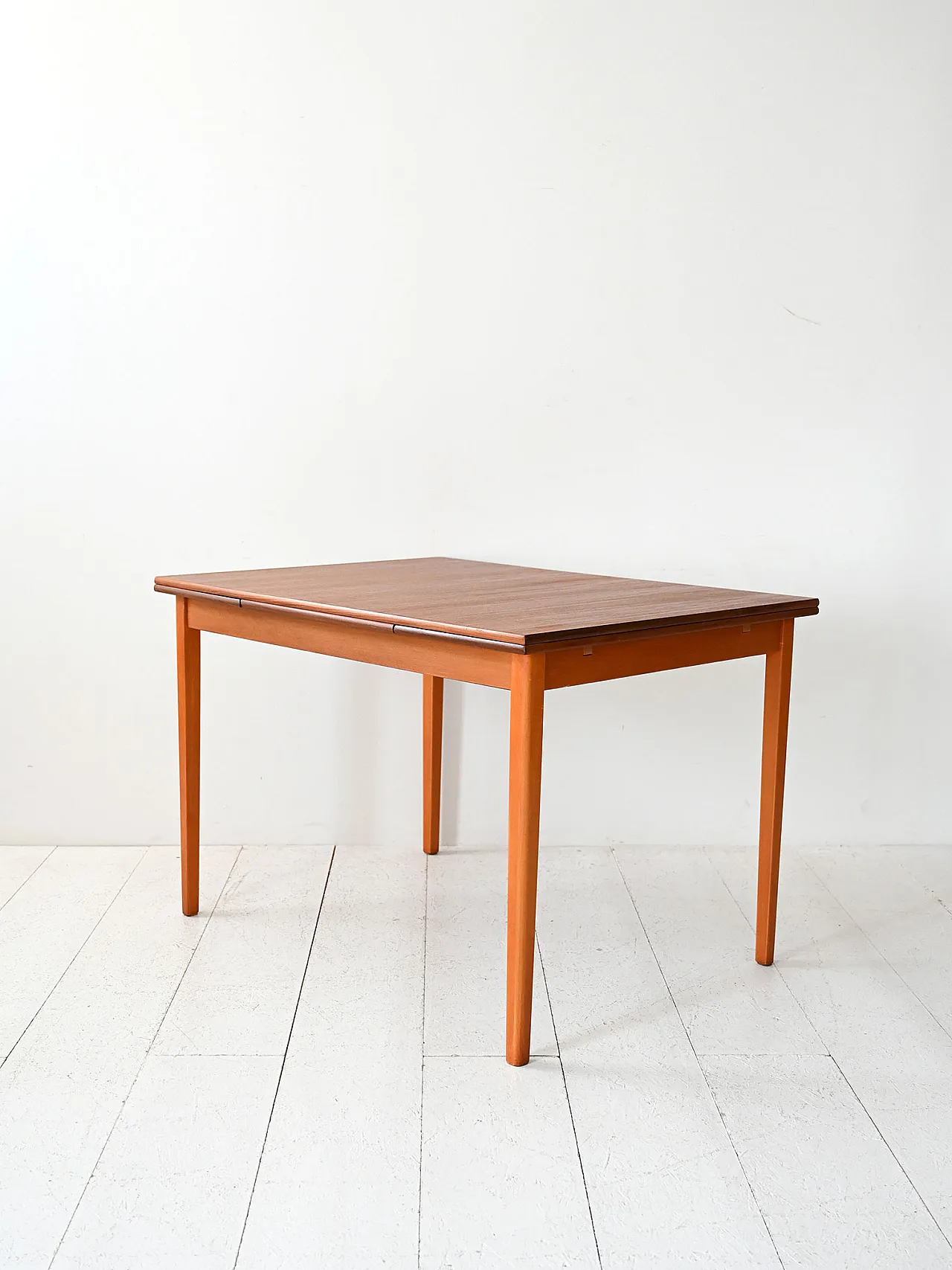 Scandinavian table in Teak and oak, 50s 6
