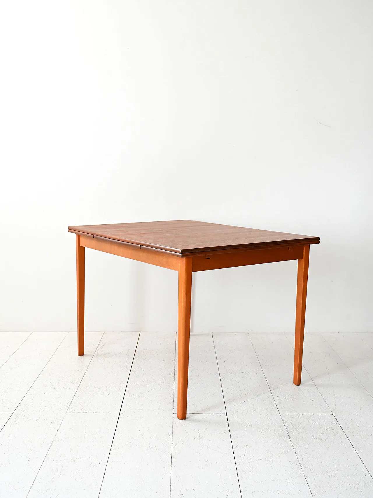 Scandinavian table in Teak and oak, 50s 7