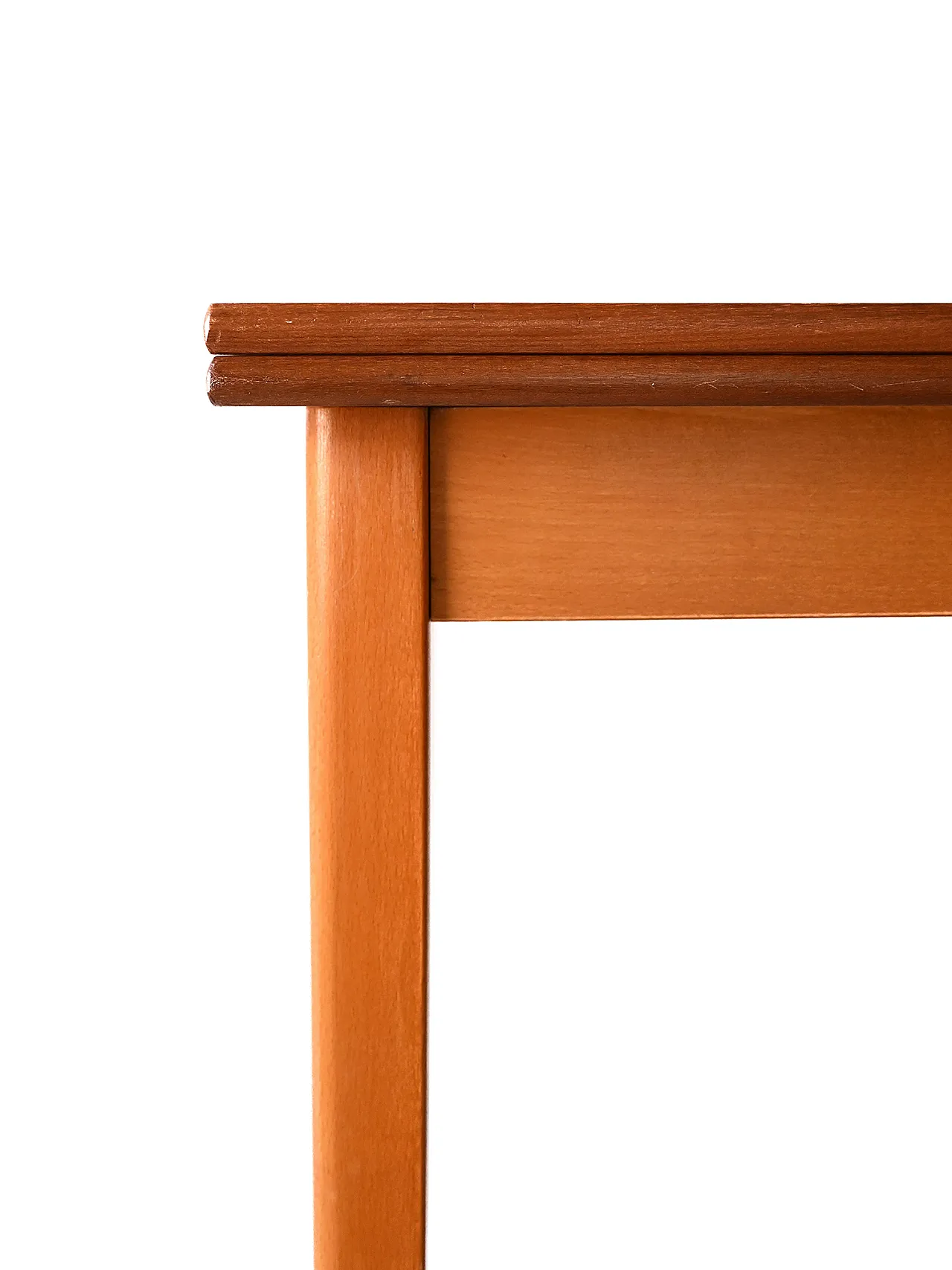 Scandinavian table in Teak and oak, 50s 8