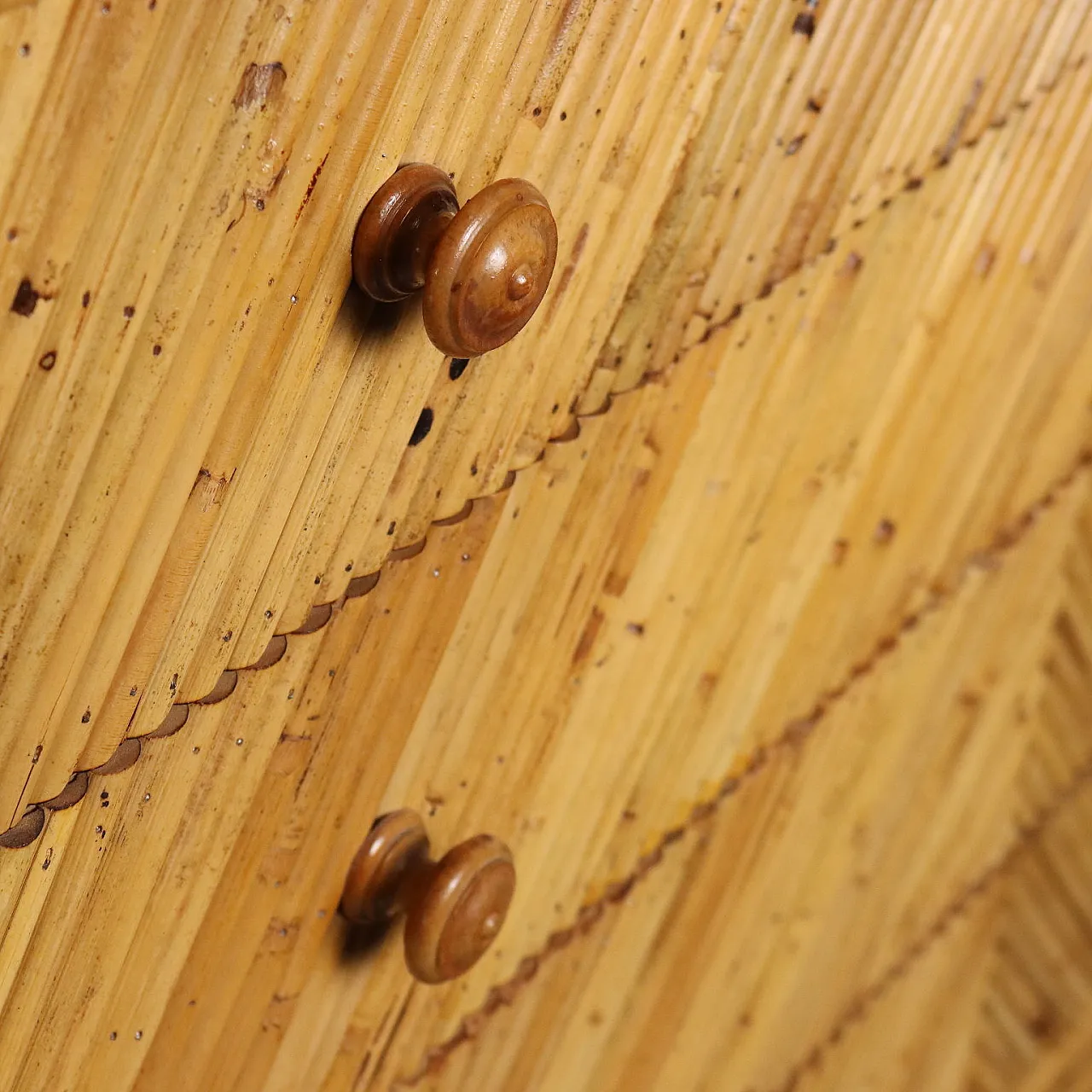 Comò in bambù, anni '80 5