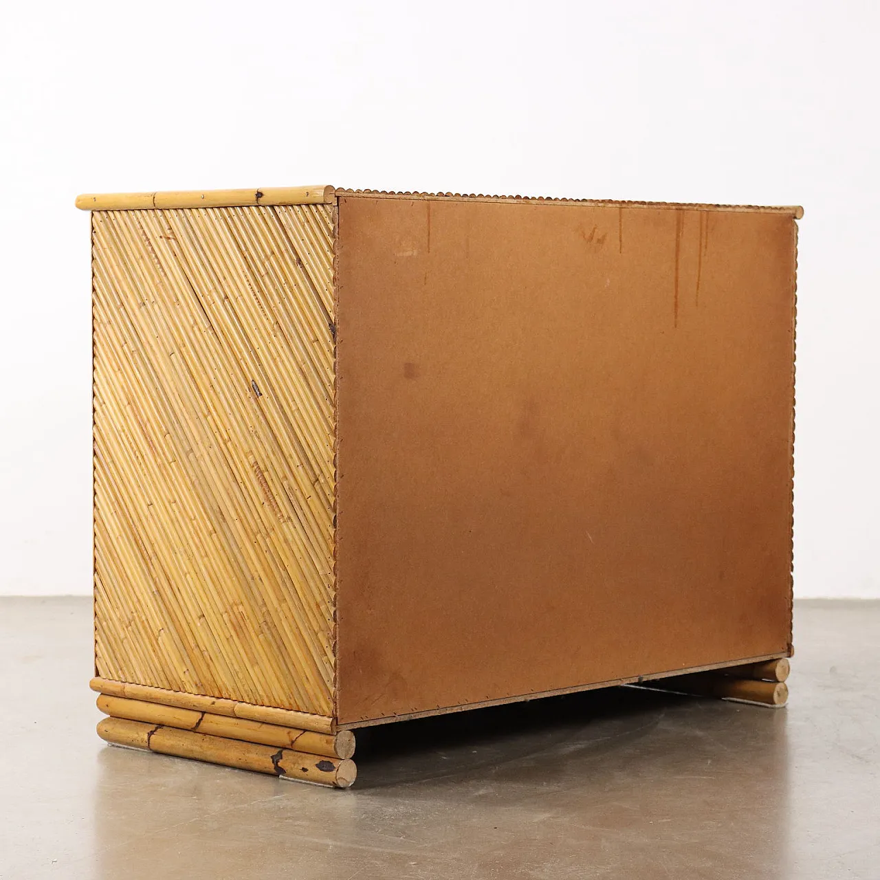 Comò in bambù, anni '80 9