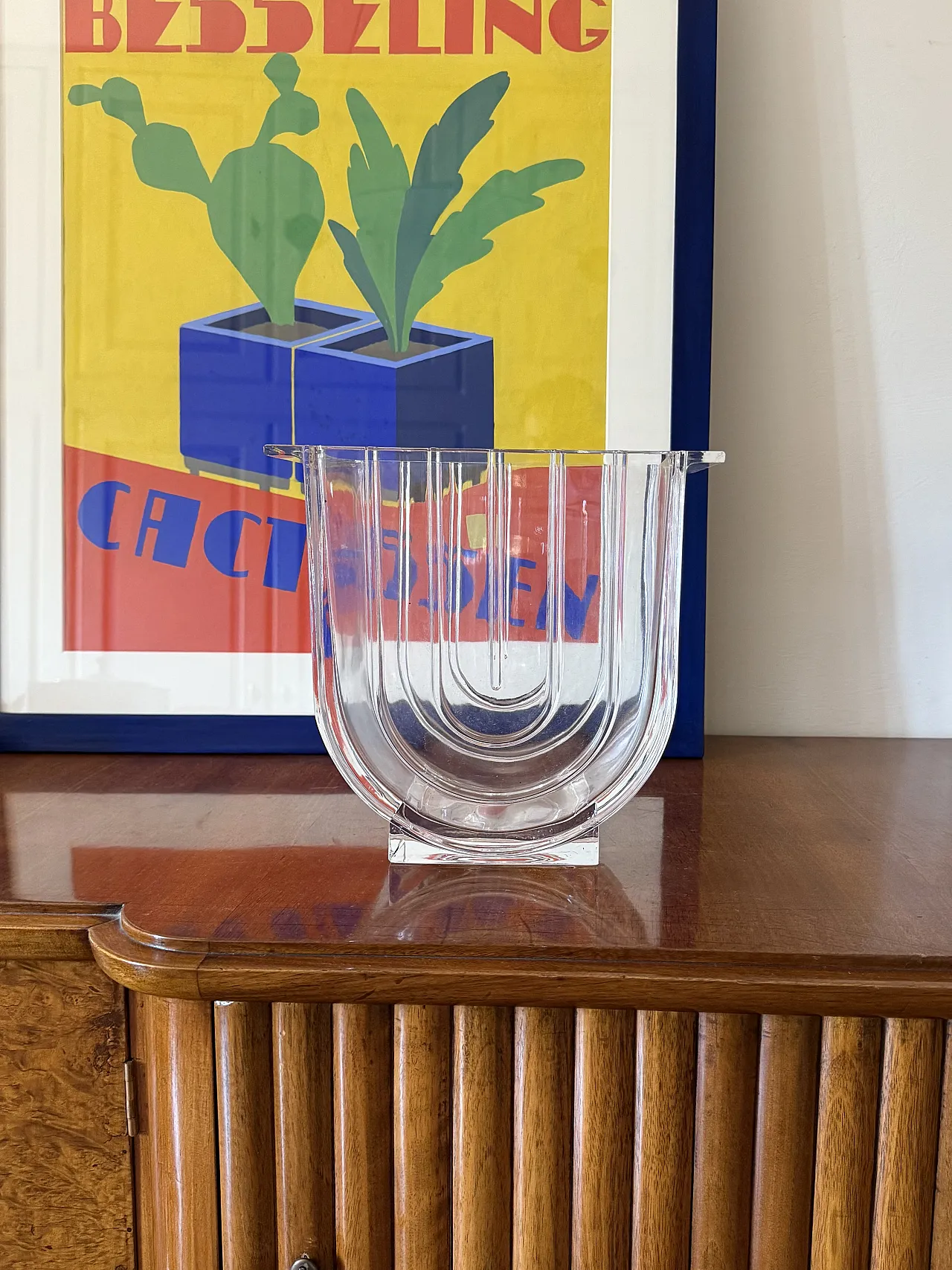 Modern crystal vase / ice bucket, Laura Griziotti for Arnolfo di Cambi 2