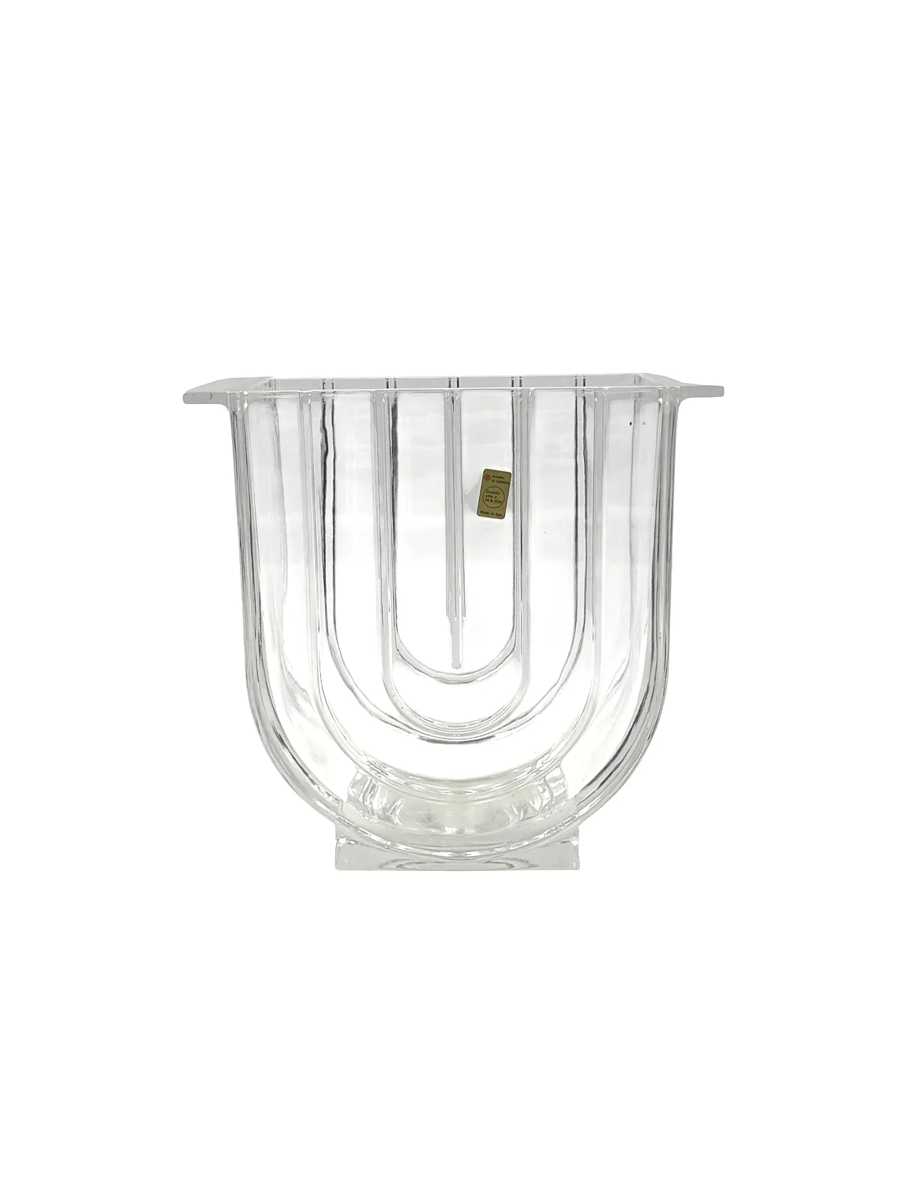 Modern crystal vase / ice bucket, Laura Griziotti for Arnolfo di Cambi 11