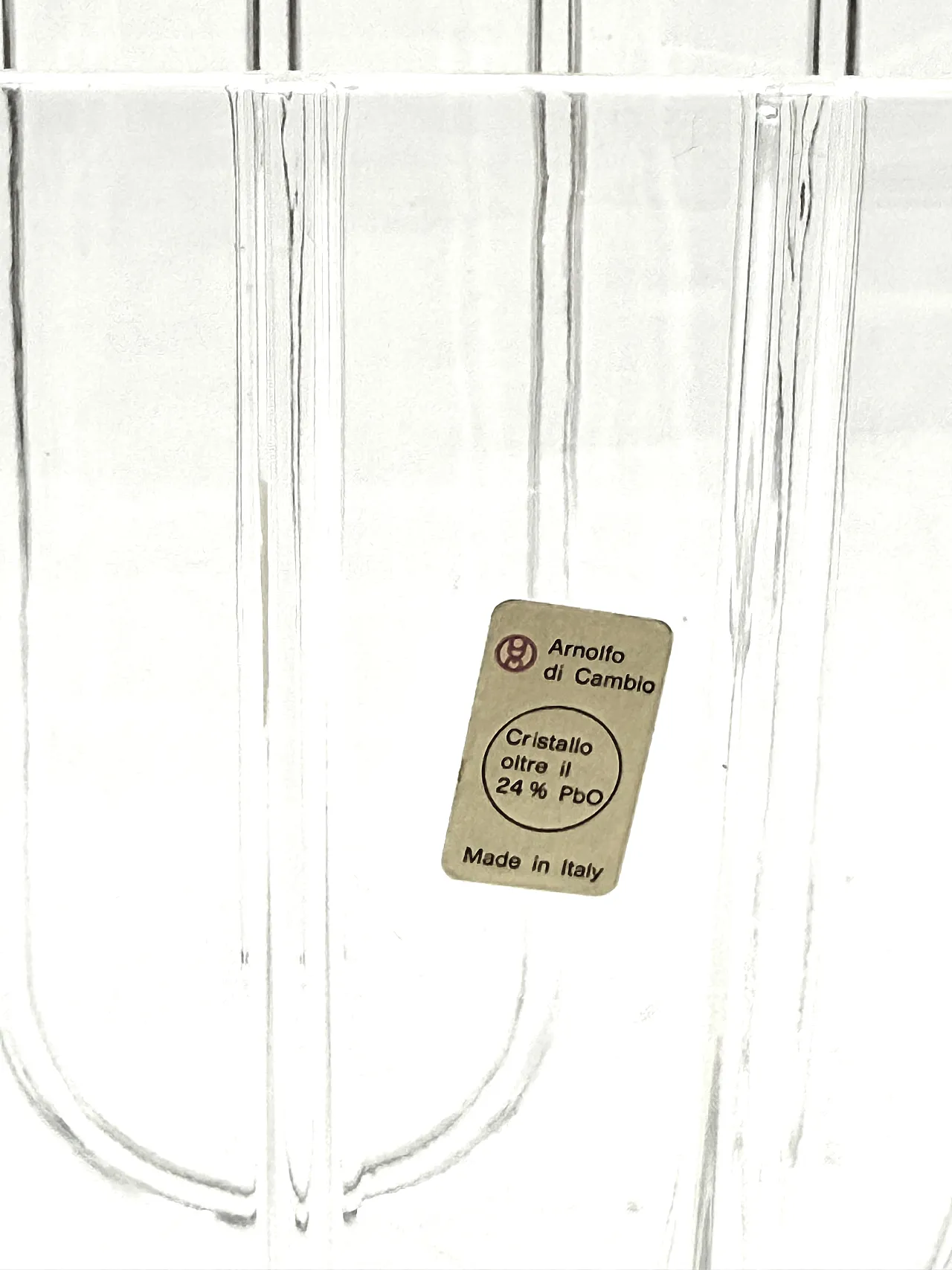 Modern crystal vase / ice bucket, Laura Griziotti for Arnolfo di Cambi 12