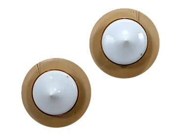 Coppia di appliques in vetro di Murano, anni '70