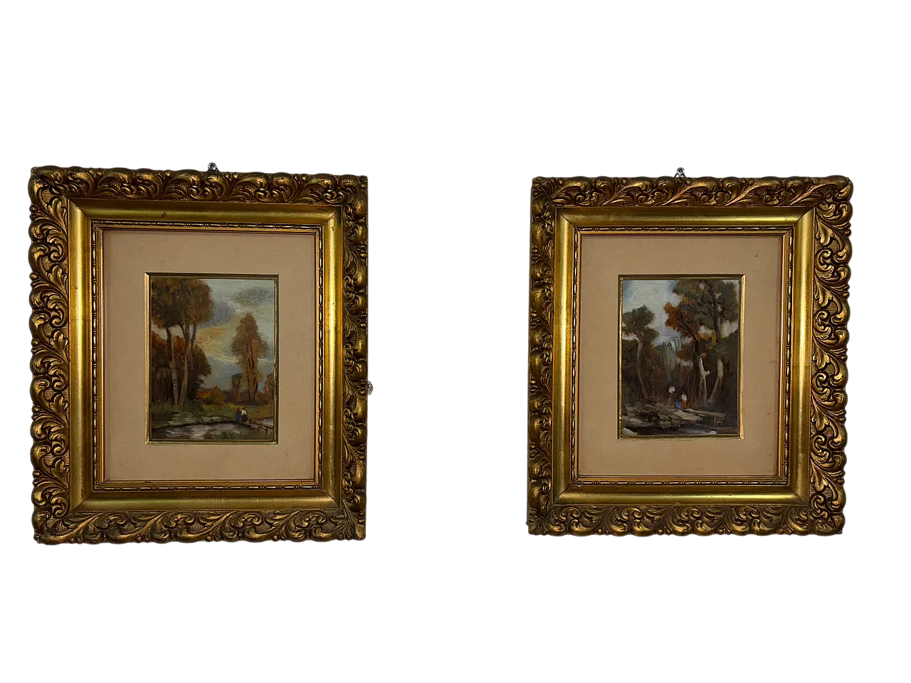 Coppia quadri antichi, primo '900 11