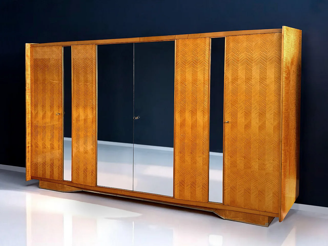 Mid-Century Wardrobe with Mirrors by Dassi with Gio Ponti, '50s 23