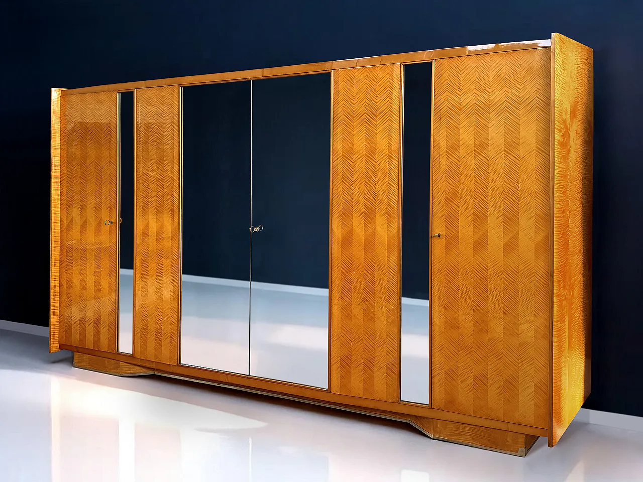 Mid-Century Wardrobe with Mirrors by Dassi with Gio Ponti, '50s 25