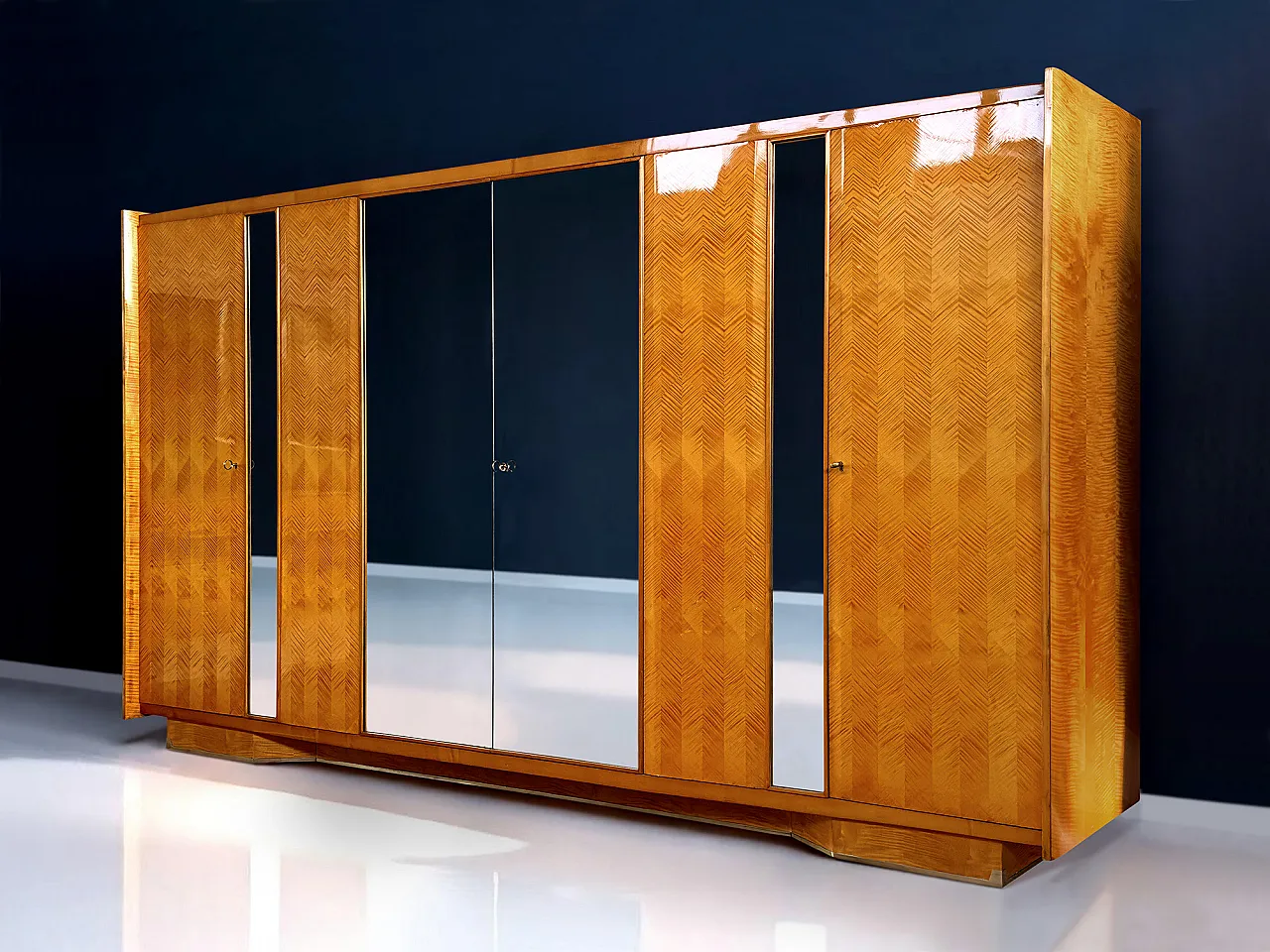 Mid-Century Wardrobe with Mirrors by Dassi with Gio Ponti, '50s 26
