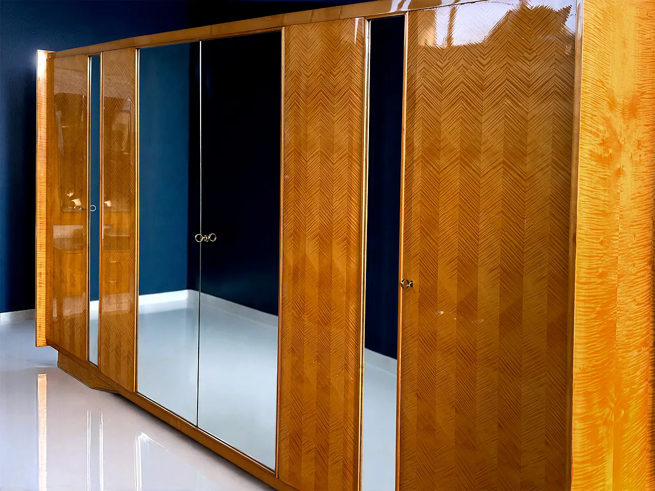 Mid-Century Wardrobe with Mirrors by Dassi with Gio Ponti, '50s 29