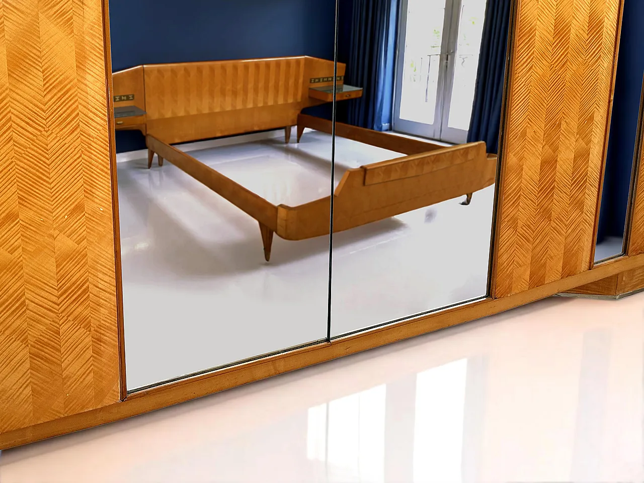 Mid-Century Wardrobe with Mirrors by Dassi with Gio Ponti, '50s 51