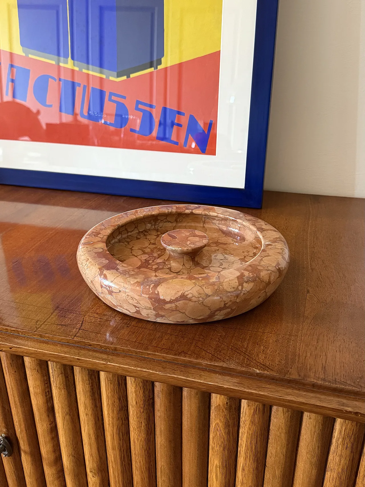 Centrotavola in marmo di Angelo Mangiarotti per Knoll Int., anni '70 3