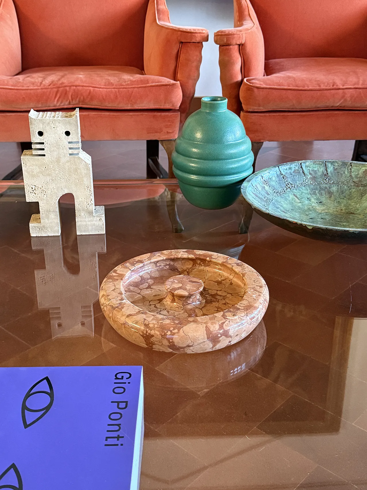 Centrotavola in marmo di Angelo Mangiarotti per Knoll Int., anni '70 5